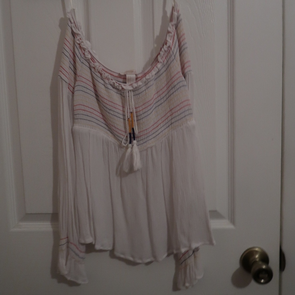 Off the Shoulder White Top